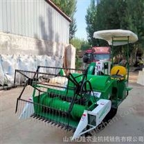 履帶式水稻聯(lián)合收割機(jī)廠家 大豆脫粒裝袋收割機(jī) 山地小麥?zhǔn)崭蠲摿C(jī)